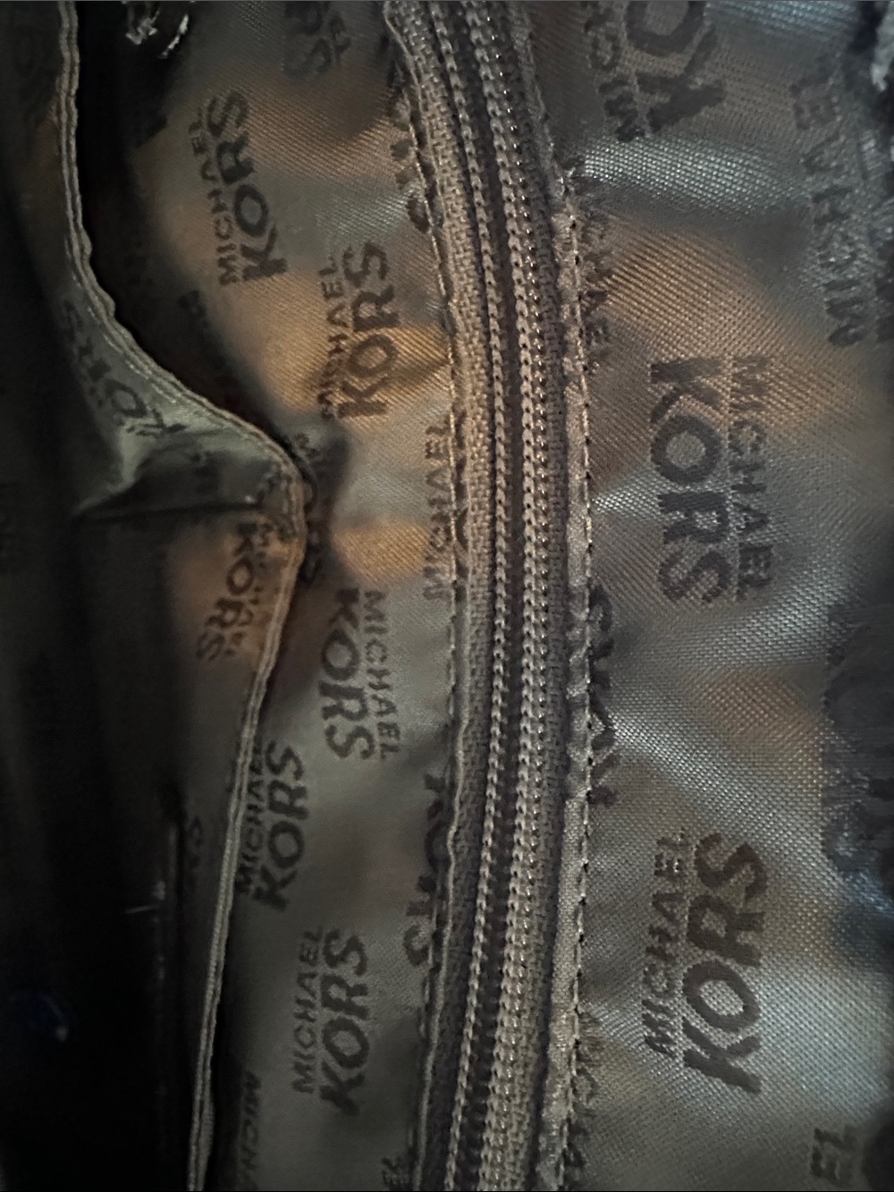 Michael Kors Gray Phyton Embossed Leather Satchel - Picture 8 of 11